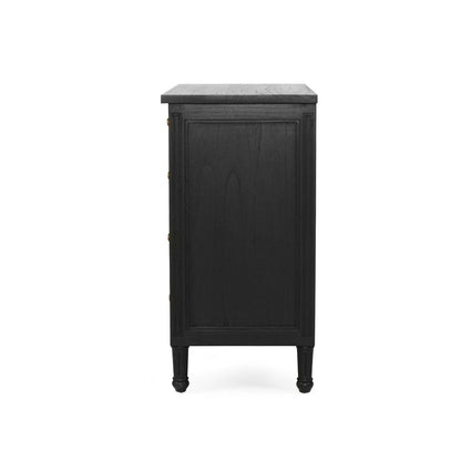 Black cabinet on a white background