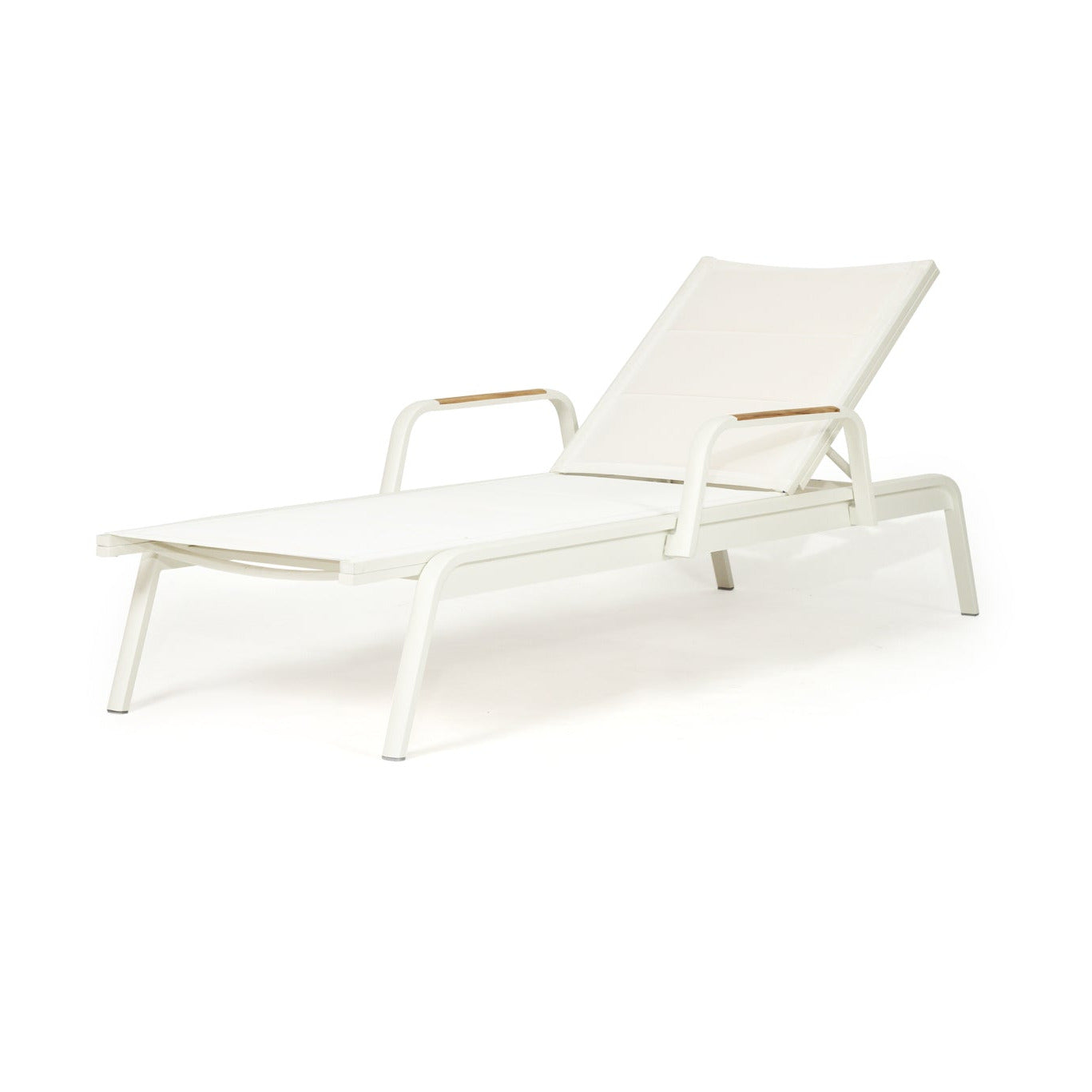 White lounge chair on a white background
