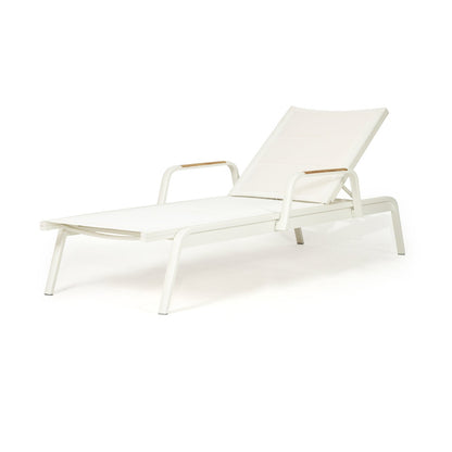 White lounge chair on a white background