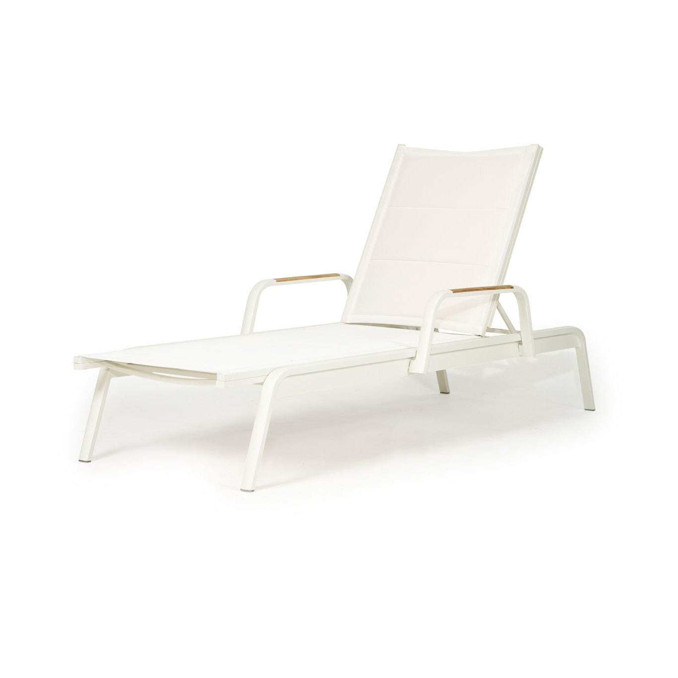 White lounge chair on a white background