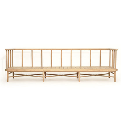 Wooden sofa frame on a white background