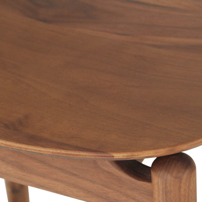 Close-up of a wooden stool with a smooth surface