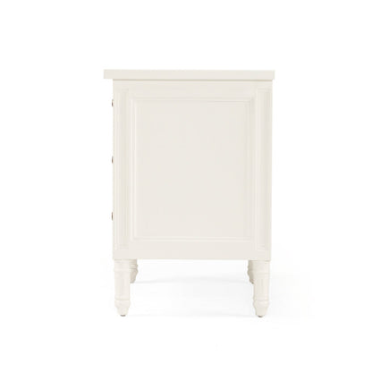 White nightstand on a white background