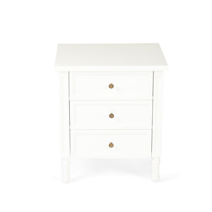 White shirt with gold buttons on a white background