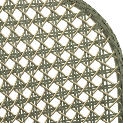 Sun Republic Hamilton Outdoor Dining Chair. Powder coated aluminum frame with open weave in deep moss green.