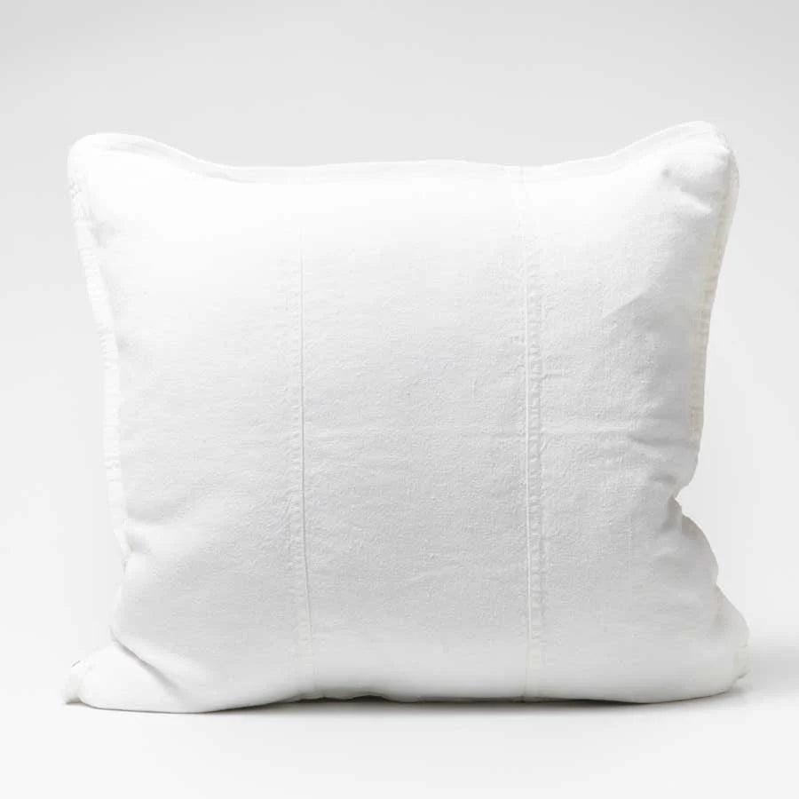 White pillow on a white background