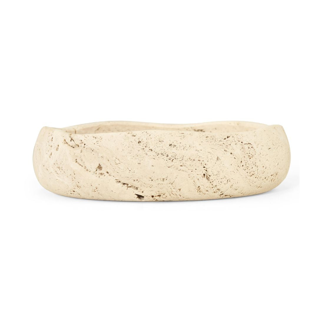 Natural Travertine Bowl