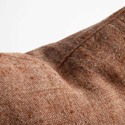 Close-up of brown textured fabric