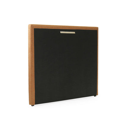 A rectangular blackboard with a light brown wooden frame, shown at a slight angle on a plain white background.