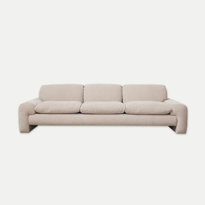 Beige sofa on a white background