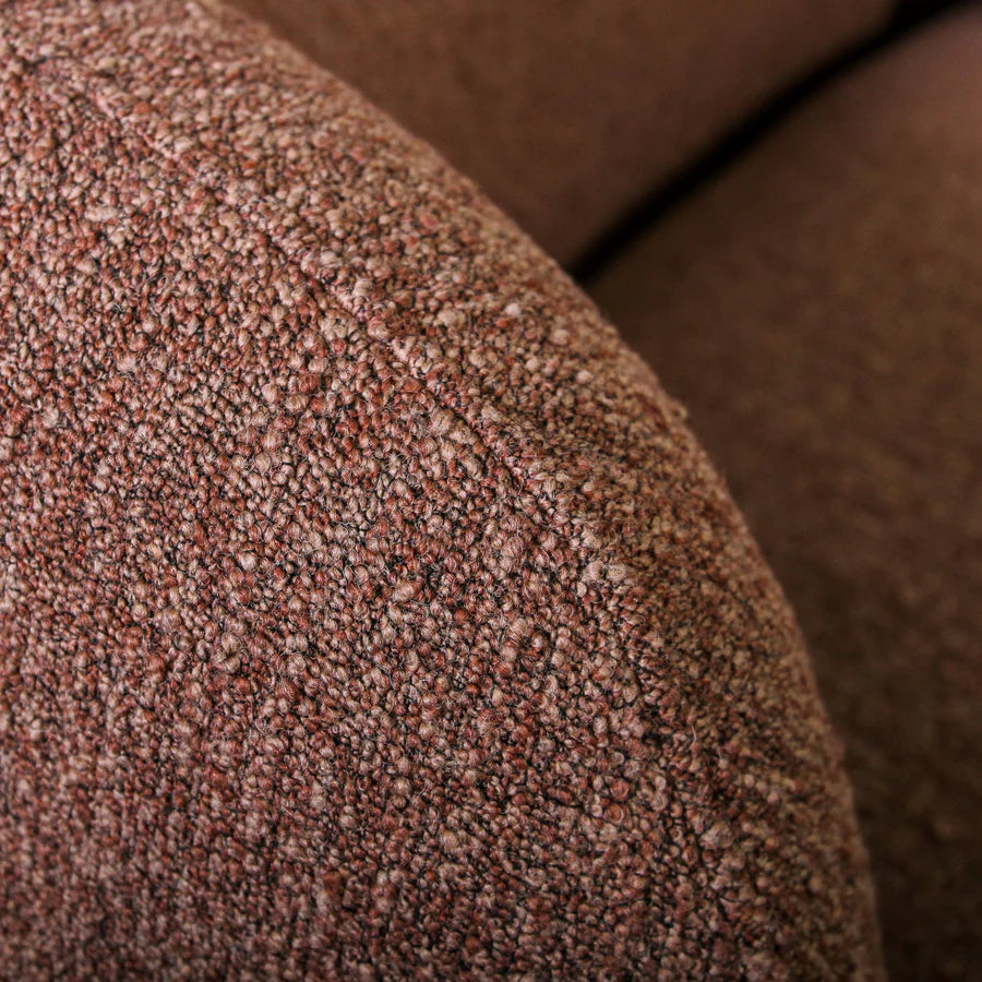 Close-up of brown textured fabric