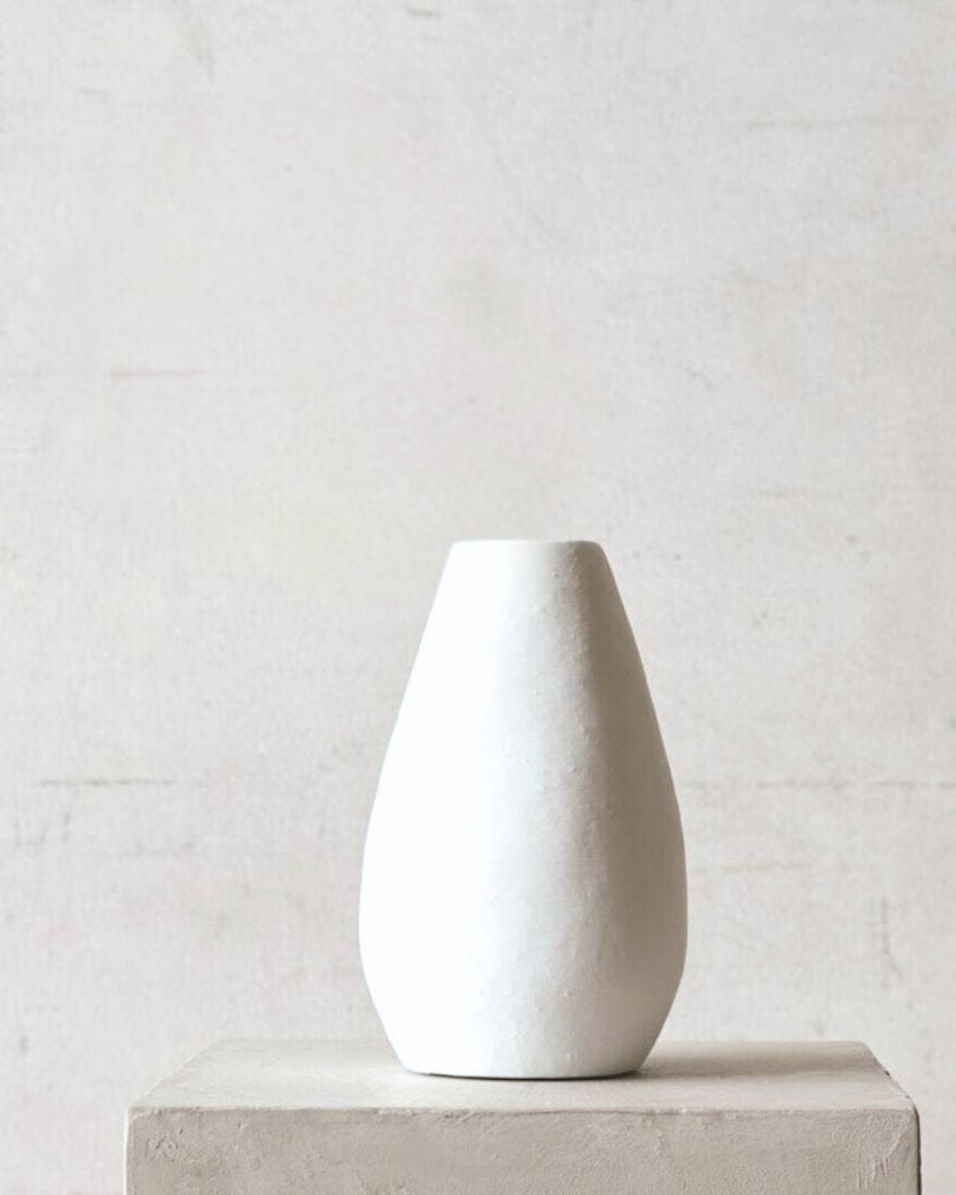 Alfred Handcrafted Organic White Terracotta Vase Sun Republic 