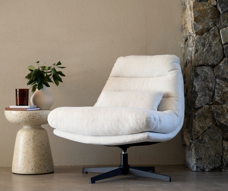 Alfred Swivel Chair – Natural Upholstery Abide 