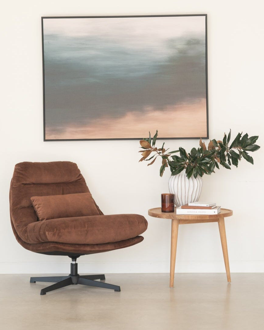 Alfred Swivel Chair – Rust Upholstery Abide 