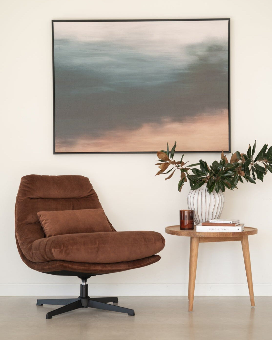 Alfred Swivel Chair – Rust Upholstery Abide 