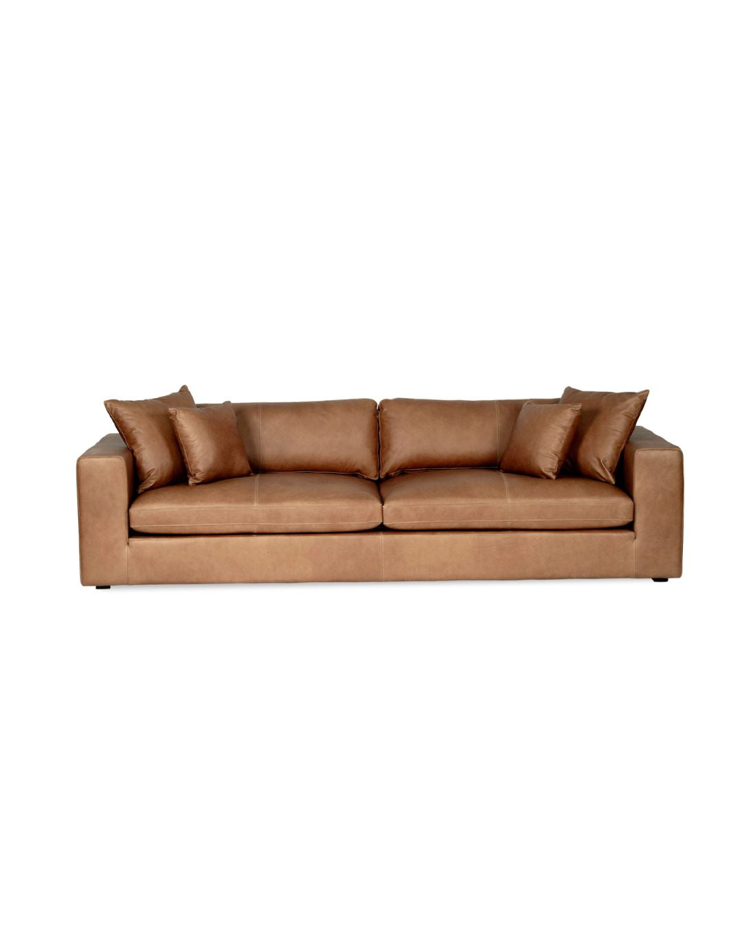 Alissa Three Seater Sofa - Trends Saddle Tan Leather Sun Republic 