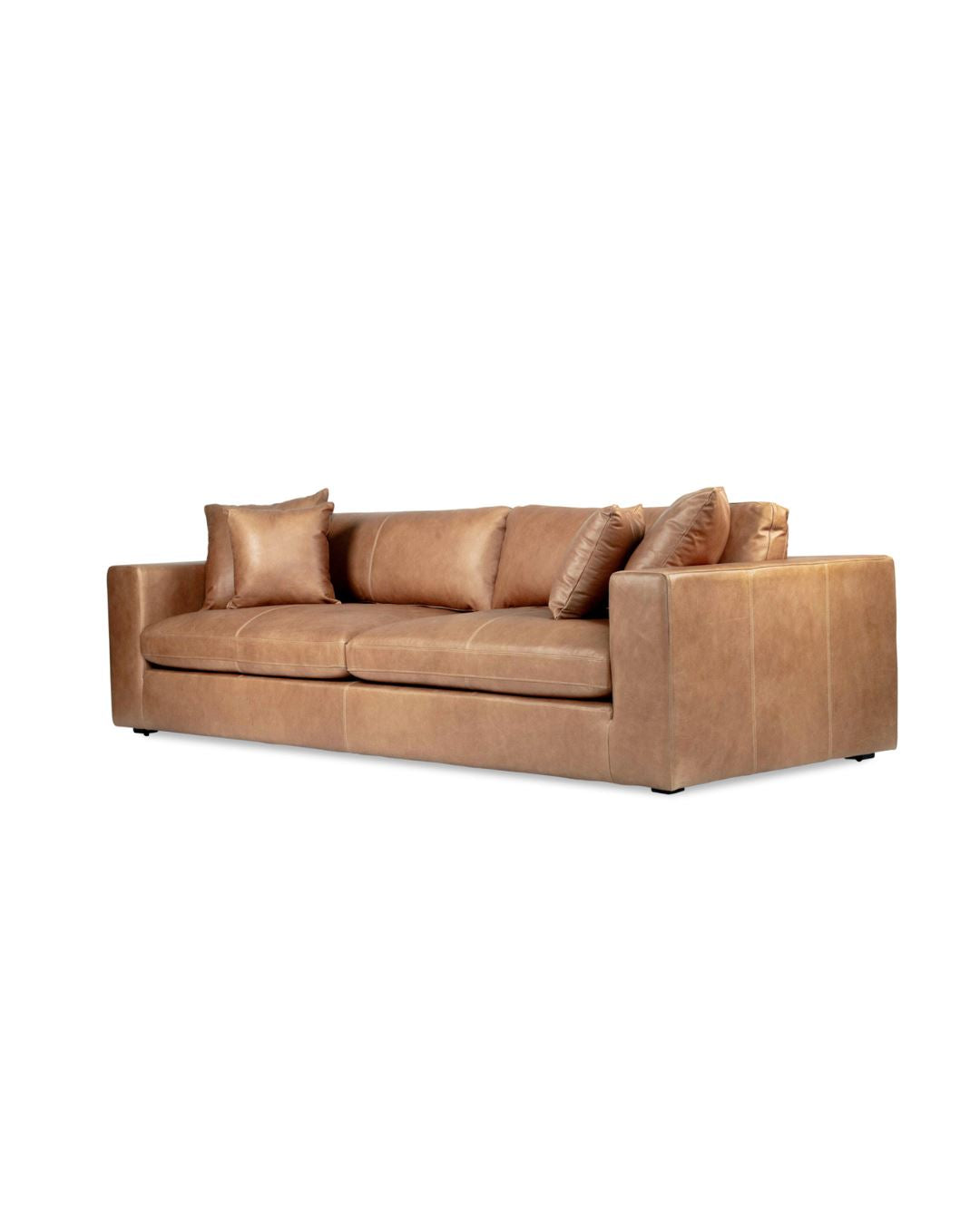 Alissa Three Seater Sofa - Trends Saddle Tan Leather Sun Republic 