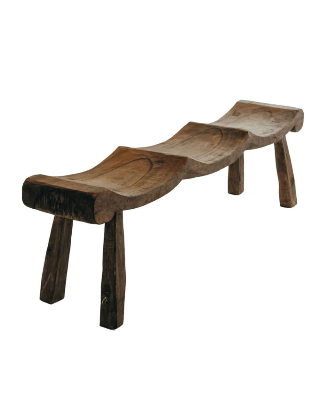 Alvarez Natural Aged Teak Bench (2 & 3 Seater) Blacksalt 