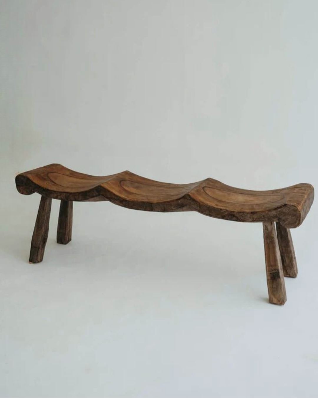 Alvarez Natural Aged Teak Bench (2 & 3 Seater) Blacksalt 