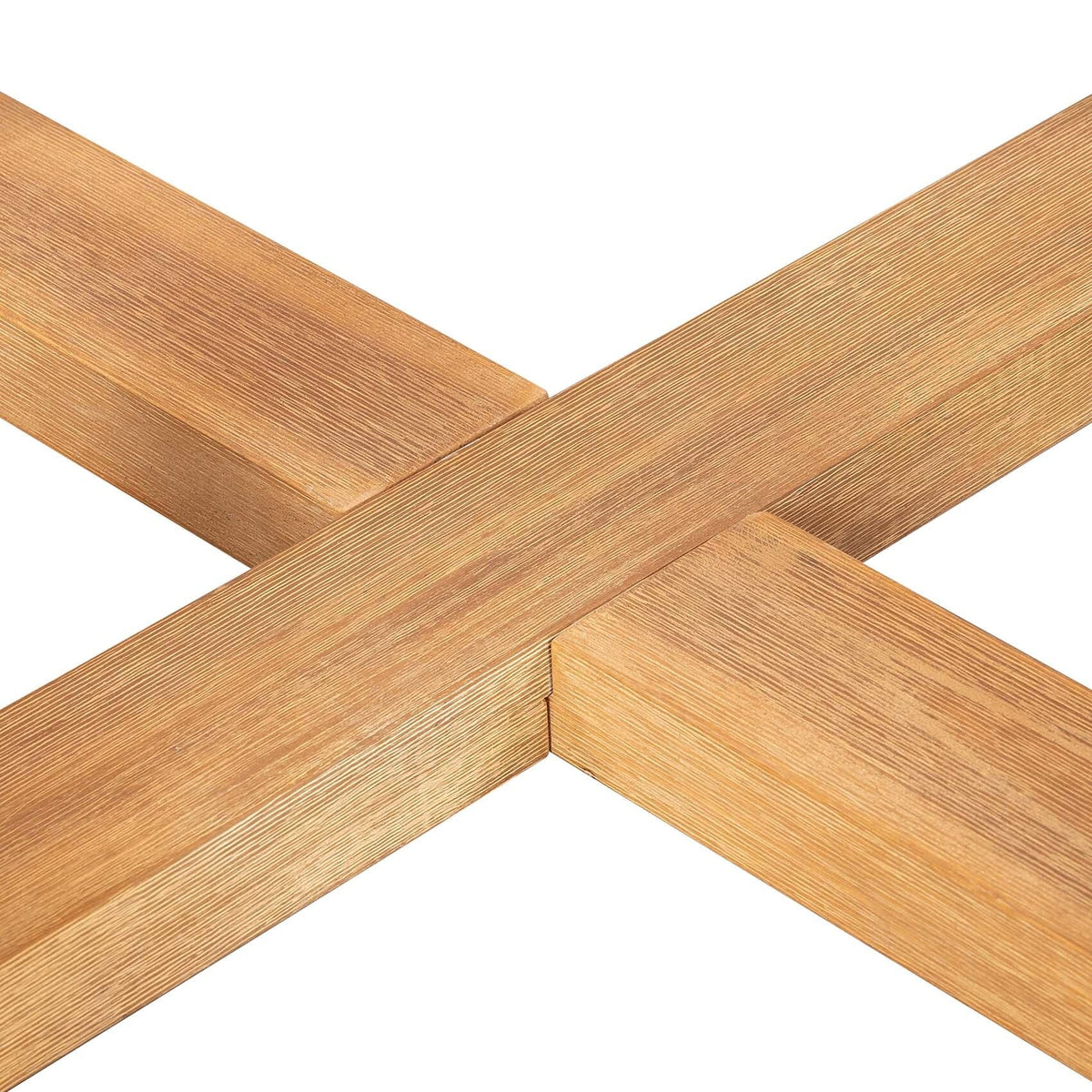 Amalfi Dining Table close up of timber acacia legs