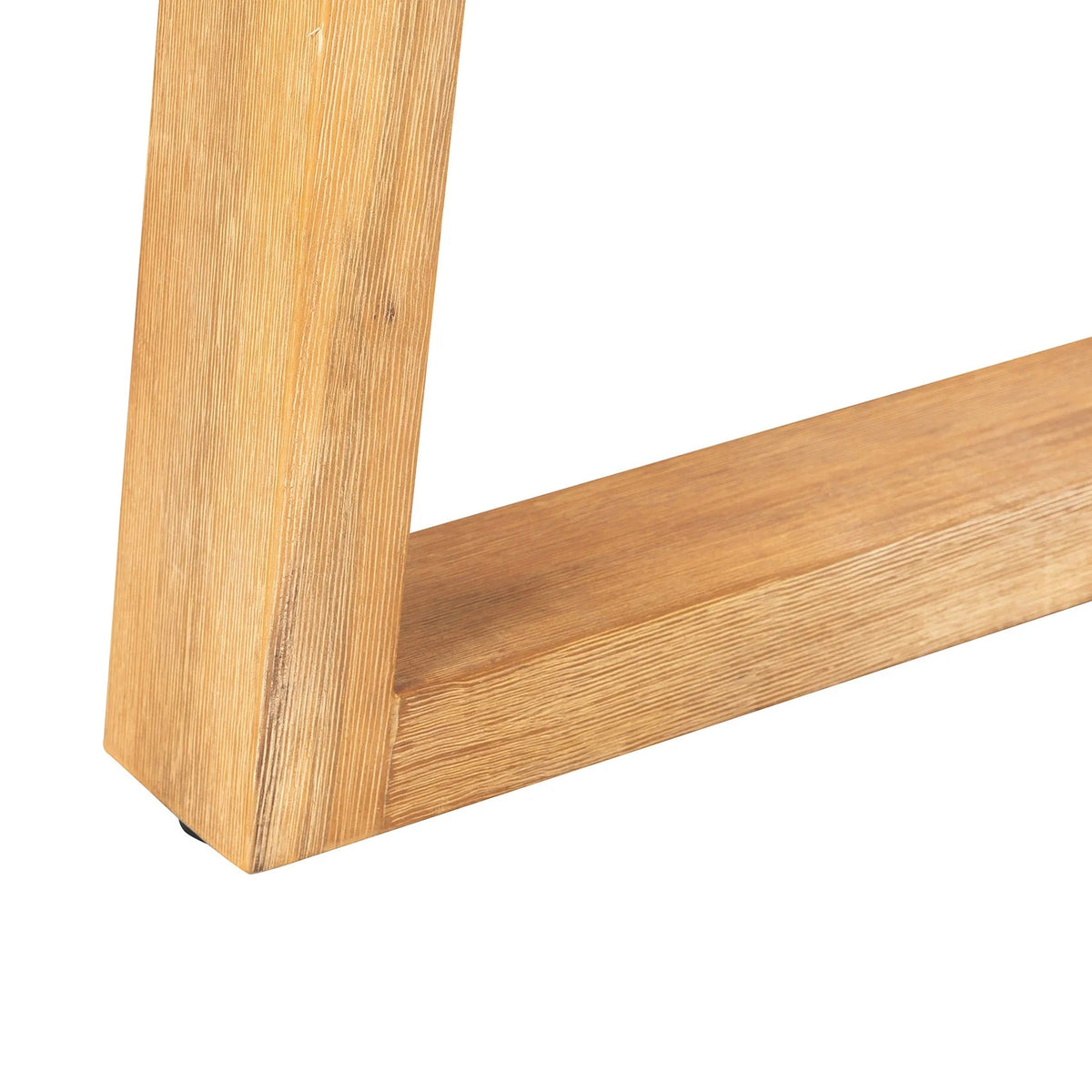 Amalfi Dining Table close up of timber acacia legs