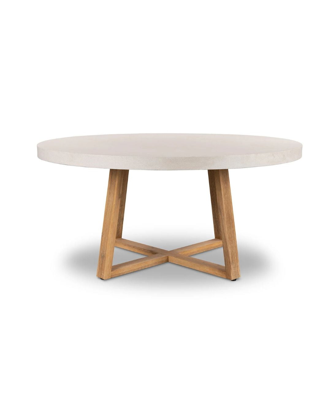 Amalfi Beech Stone 160cm Round Dining Table Elkstone 