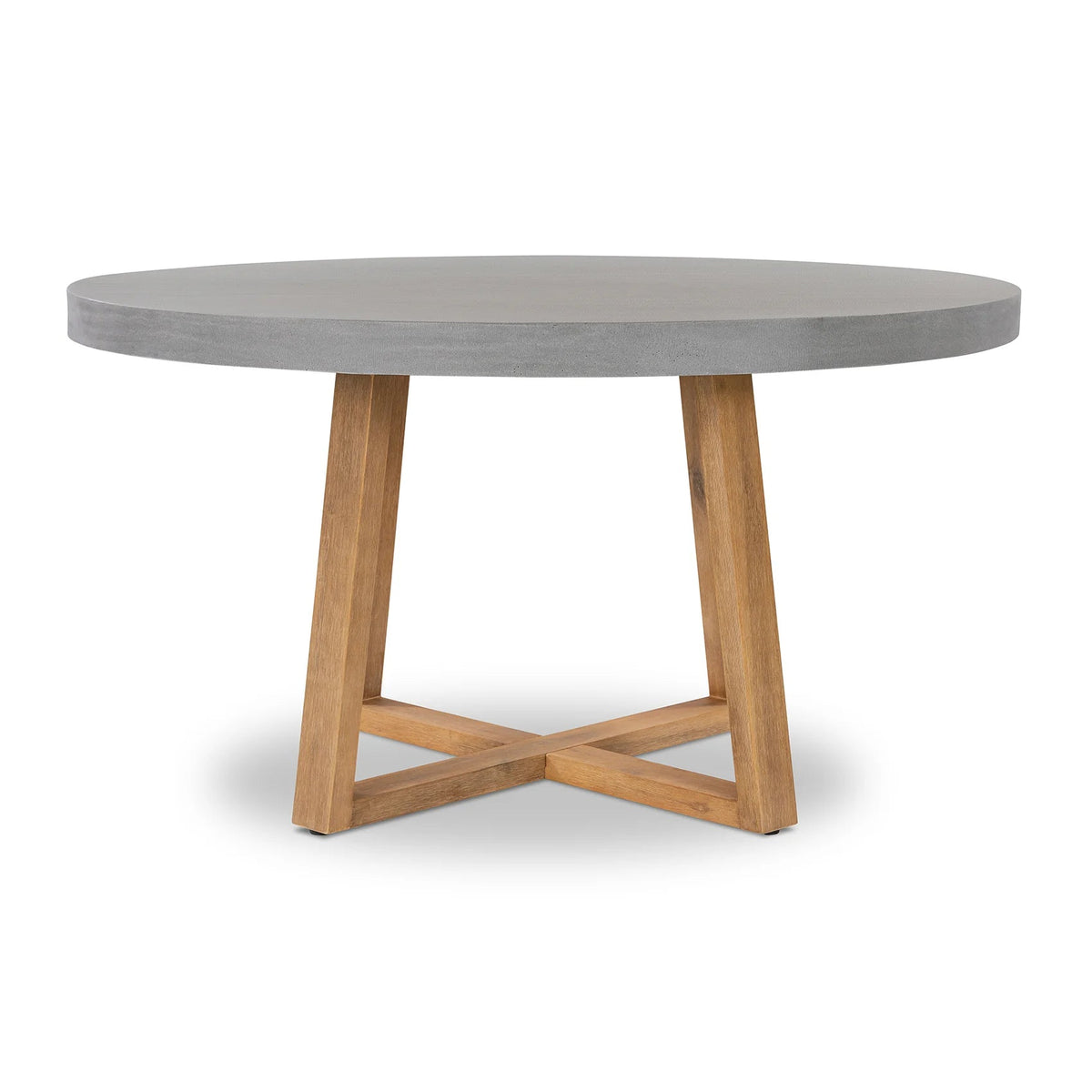 Amalfi Round Dining Table - Pebble Grey Stone
