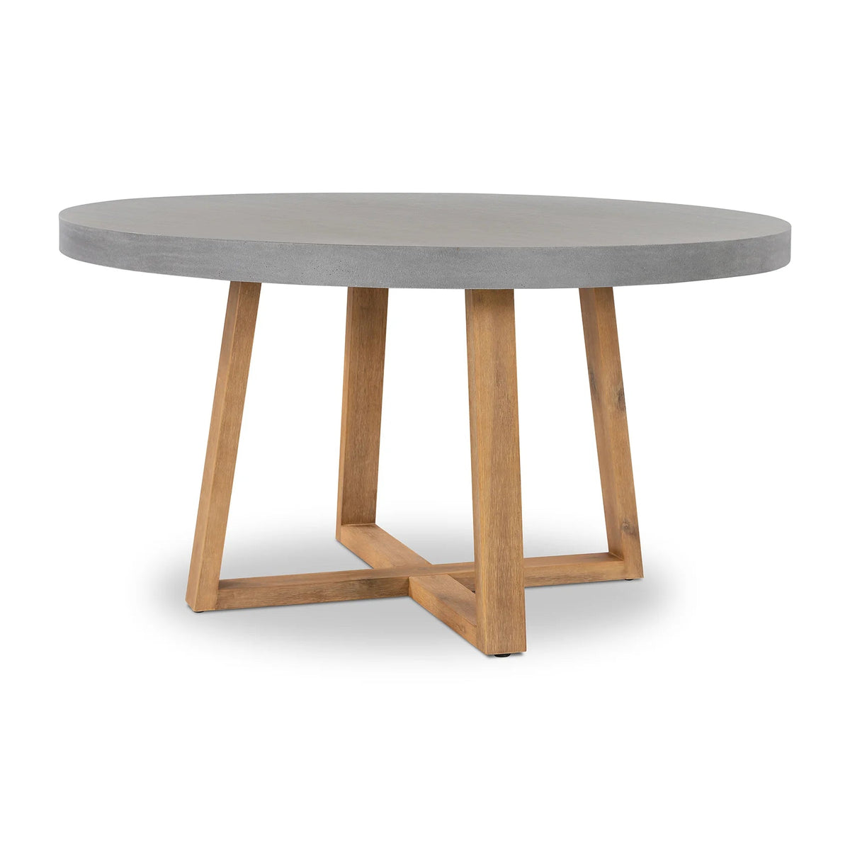 Amalfi Round Dining Table - Pebble Grey Stone