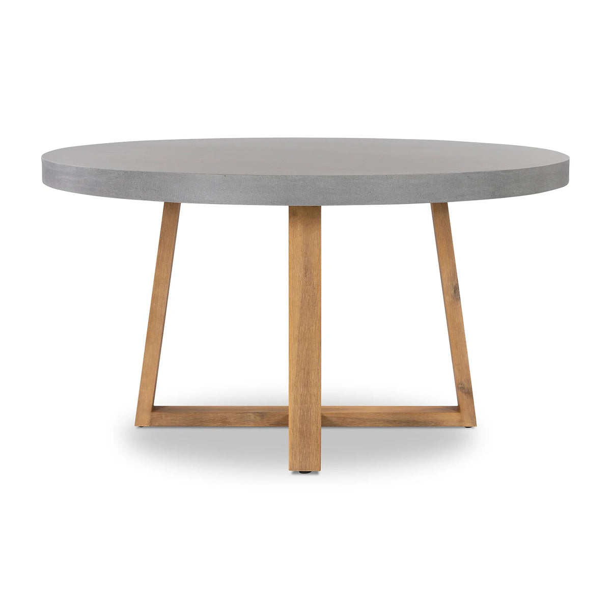 Amalfi Round Dining Table - Pebble Grey Stone
