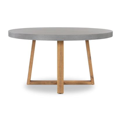Amalfi Round Dining Table - Pebble Grey Stone