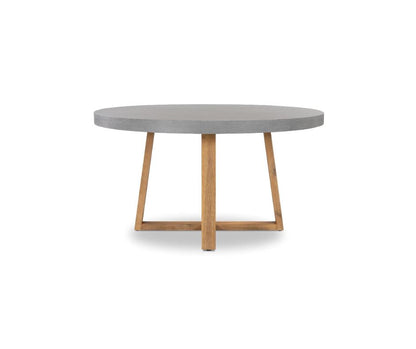 Amalfi Pebble Grey Stone 160cm Round Dining Table Elkstone 