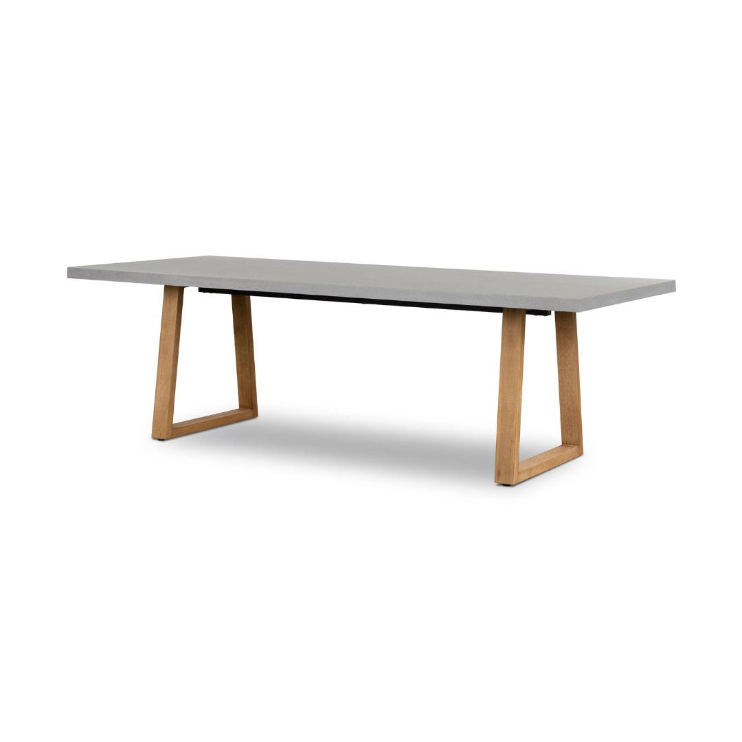 Amalfi Pebble Grey Stone Dining Table 