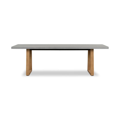 Amalfi Pebble Grey Stone Dining Table 