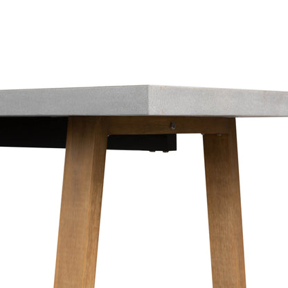 Amalfi Pebble Grey Stone Dining Table 