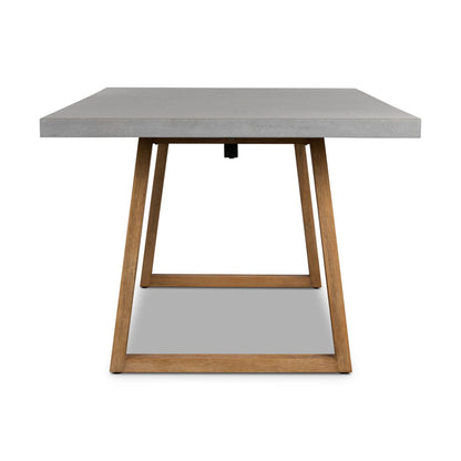 Amalfi Pebble Grey Stone Dining Table 