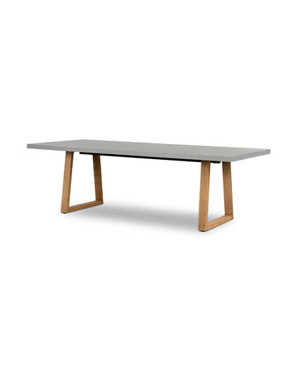Amalfi Pebble Grey Stone Dining Table Elkstone 