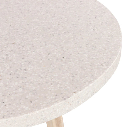 Amalfi Round Terrazzo Dining Table With Whitewash Timber Legs - 2 Sizes Sun Republic 