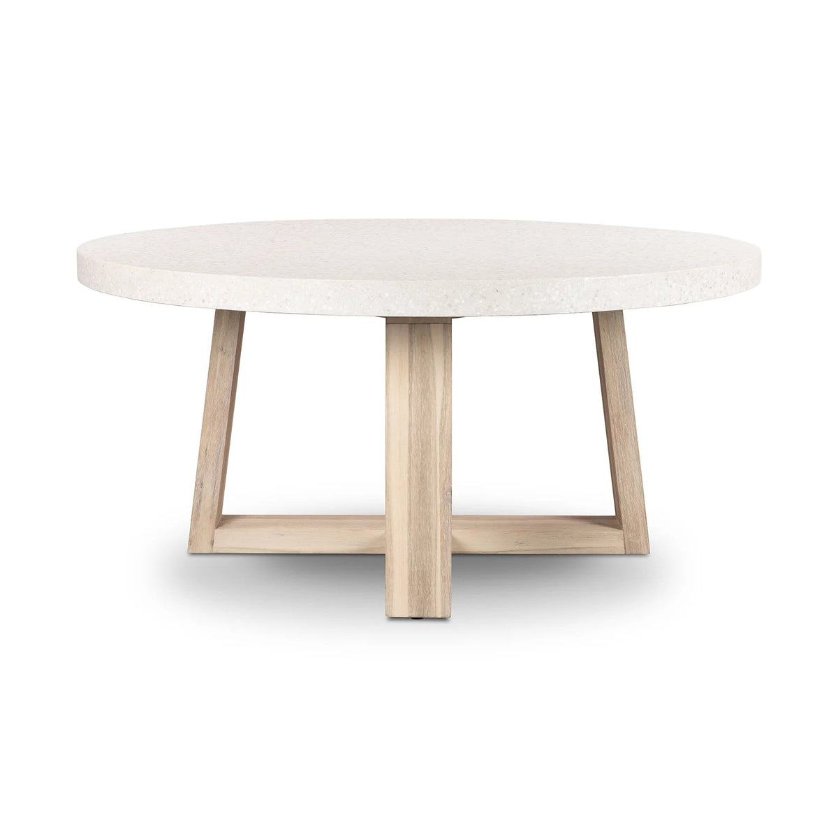 Amalfi Terrazzo Stone 160cm Round Dining Table (Wide Leg) 
