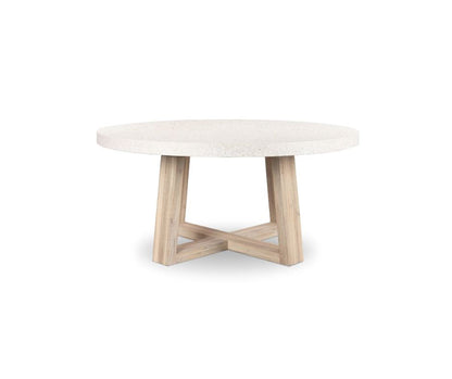 Amalfi Terrazzo Stone 160cm Round Dining Table (Wide Leg) Elkstone 