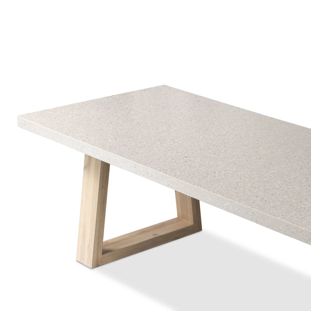 Amalfi Terrazzo Stone Bench Seat (Wide Leg)