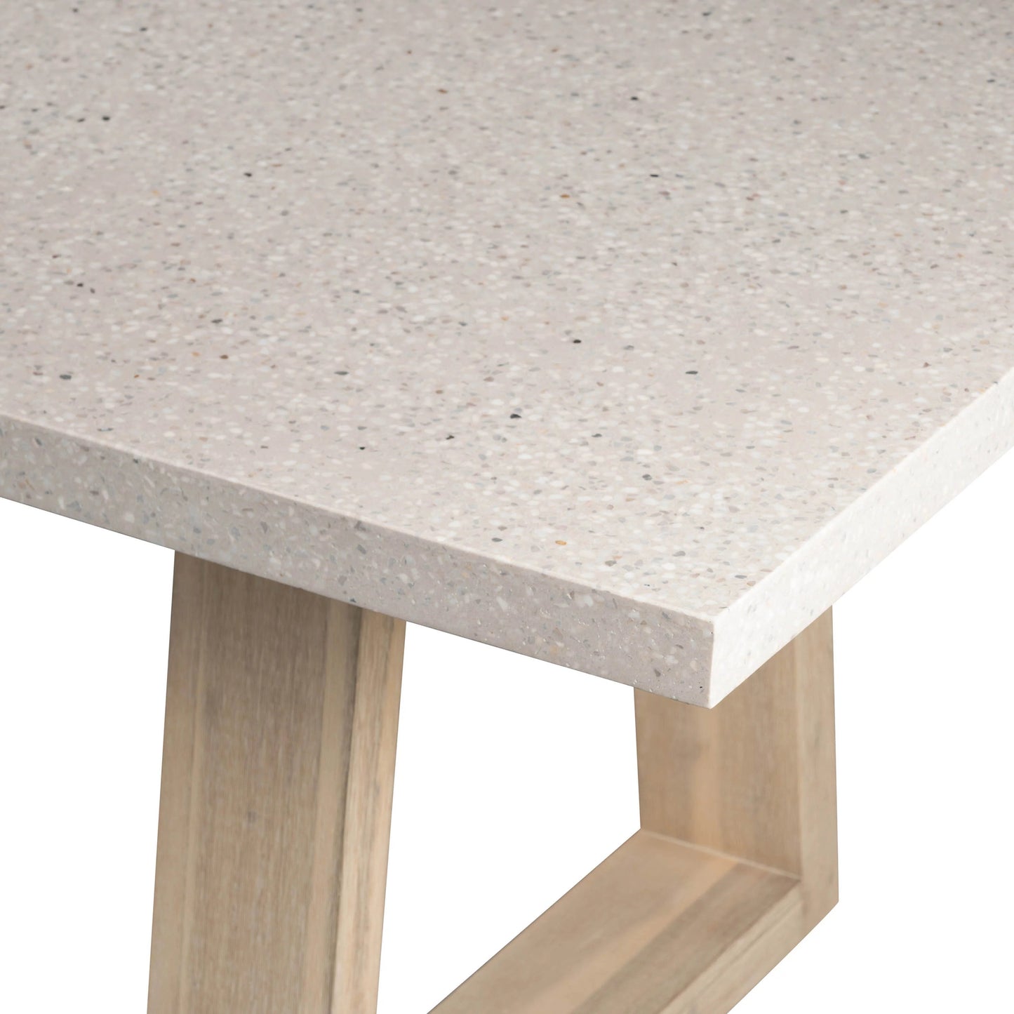 Amalfi Terrazzo Stone Bench Seat (Wide Leg) Elkstone 