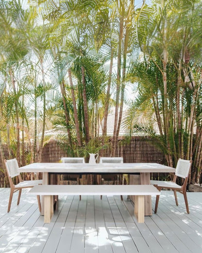 Amalfi Terrazzo Stone Bench Seat (Wide Leg) Elkstone 