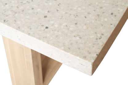 Amalfi Terrazzo Stone Bench Seat (Wide Leg) Elkstone 