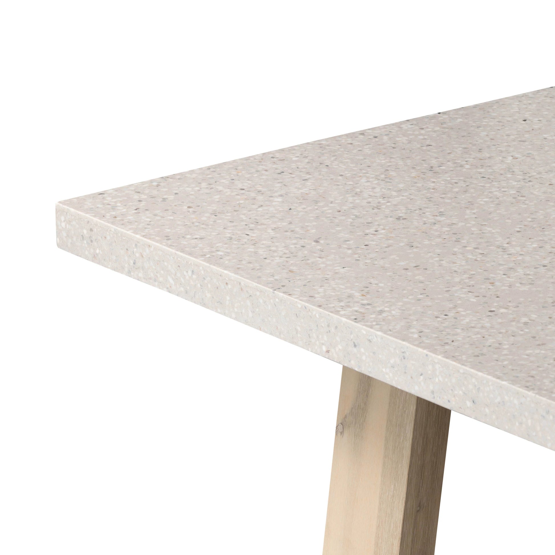 Amalfi Terrazzo Stone Bench Seat (Wide Leg) Elkstone 