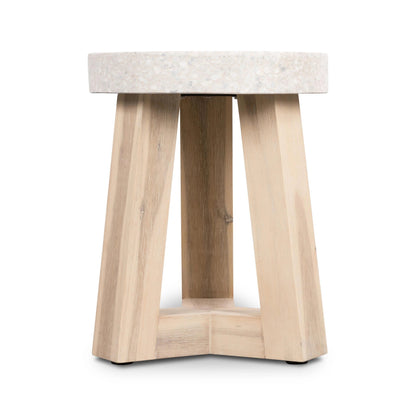 Amalfi Terrazzo Stone Round Stool