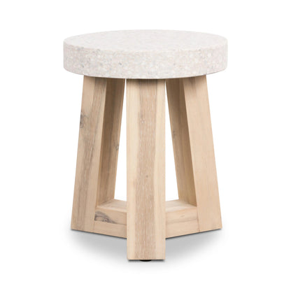 Amalfi Terrazzo Stone Round Stool 