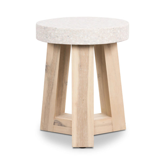 Amalfi Terrazzo Stone Round Stool 