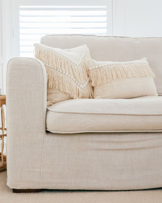 Amelia Shell Embellished Cushion Cover Lumber Sun Republic 