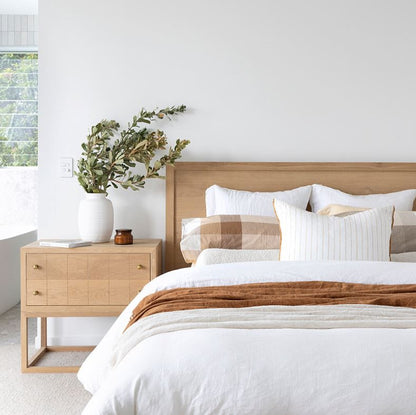 American Oak Bedside Table/Nightstand - Freya Sun Republic 