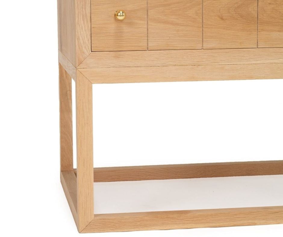 American Oak Bedside Table/Nightstand - Freya Sun Republic 